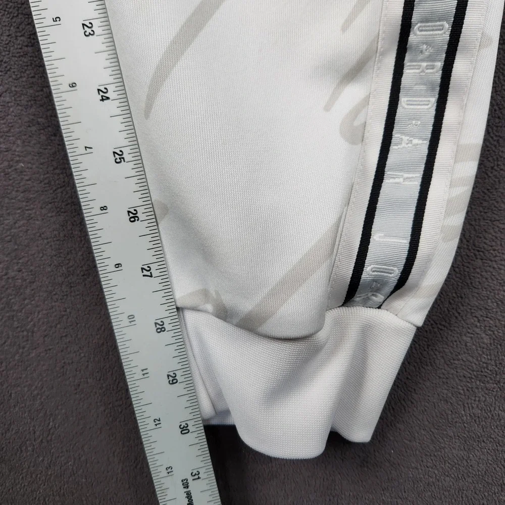 Jordan Jumpman Tricot Joggers Mens Small White Side Tape Sweat Pants AR4462-100